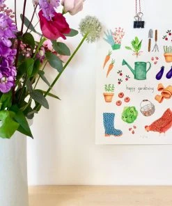 Pink Cloud Studio Für's Kinderzimmer Gärtnern - Kunstdruck