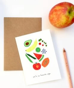 Pink Cloud Studio Favourite Vegan - Grußkarte Glückwunsch Und Grußkarten