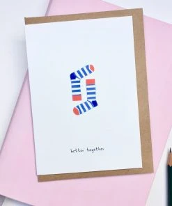 Pink Cloud Studio Grußkarte Für (Team-) Partner - Better Together Glückwunsch Und Grußkarten