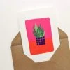 Pink Cloud Studio Grußkarte Mit Aloe Vera Pflanze