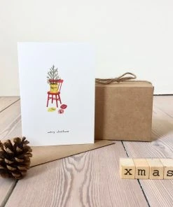 Pink Cloud Studio Merry Christmas - Grußkarte