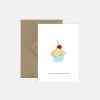 Pink Cloud Studio You Are The Cherry On My Cake - Cupcake - Grußkarte
