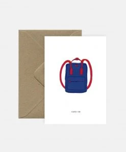 Pink Cloud Studio Glückwunsch Und Grußkarten Carry On! - Grußkarte Mit Rucksack