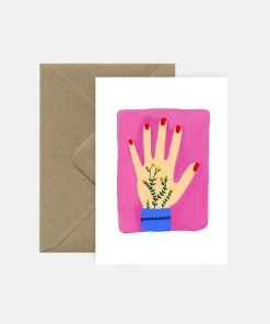 Pink Cloud Studio Glückwunsch Und Grußkarten Grußkarte Mit Blumen- Tattoo