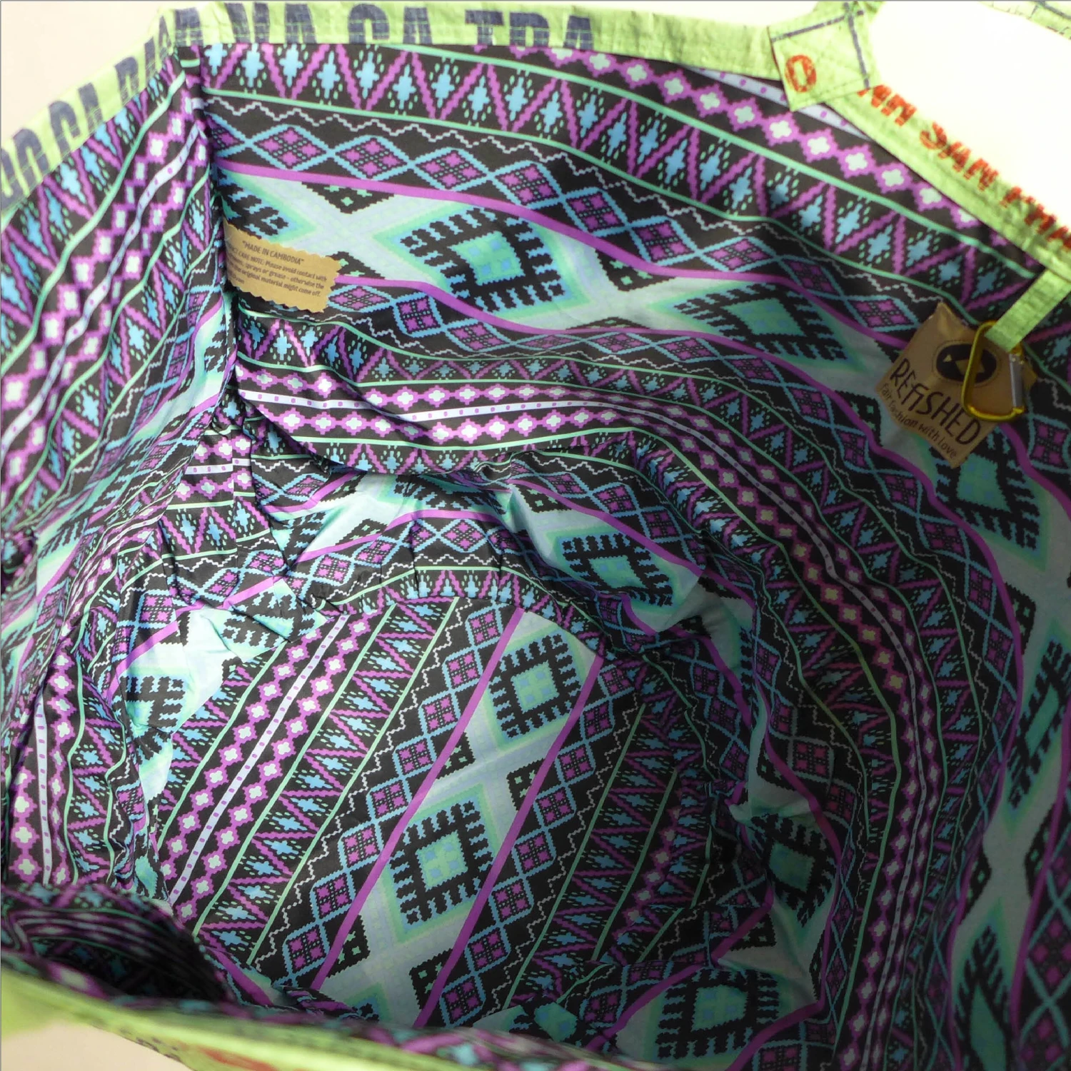 Refished Einkaufstasche Soulmate Hellgrün 5 Refished Einkaufstasche Soulmate Hellgrün