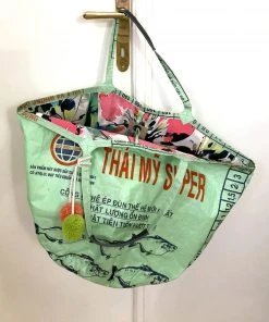 Refished Taschen Einkaufstasche Soulmate Hellgrün II