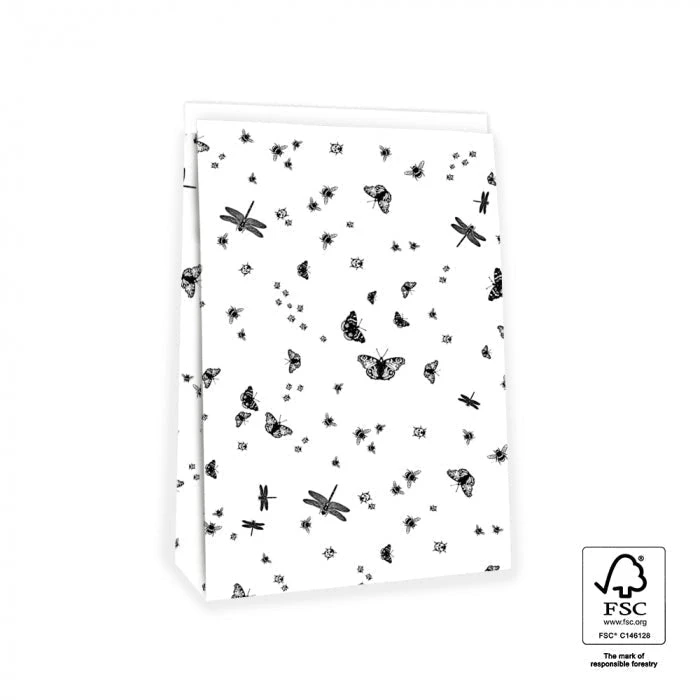 Schöne Geschenkverpackung Geschenktüte Schwarz Weiß Insekten Mit Boden In 3 Größen Geschenkverpackungen 3 Schöne Geschenkverpackung Geschenktüte Schwarz Weiß Insekten Mit Boden In 3 Größen Geschenkverpackungen