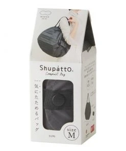Shupatto Schwarze Kompakte Falttasche M - Charcoal (Sumi)