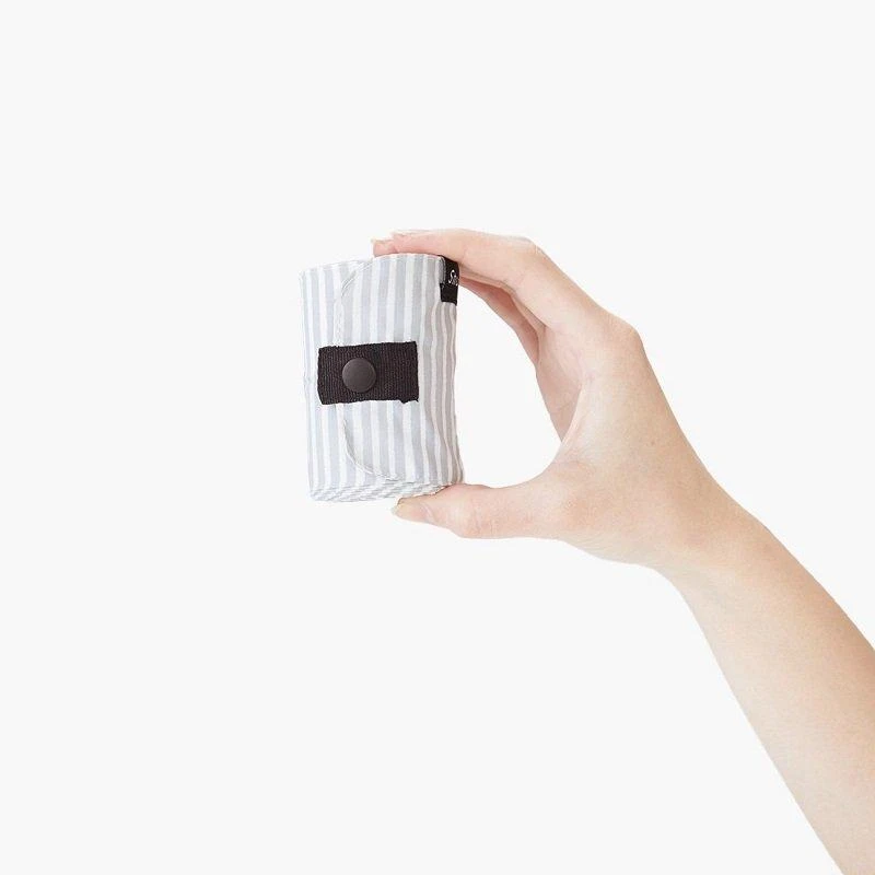 Shupatto Graue Kompakte Falttasche M - Stripes (Sen) 5 Shupatto Graue Kompakte Falttasche M - Stripes (Sen)