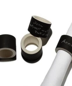 Sidebyside 2 Serviettenringe Tafellack Zum Beschreiben