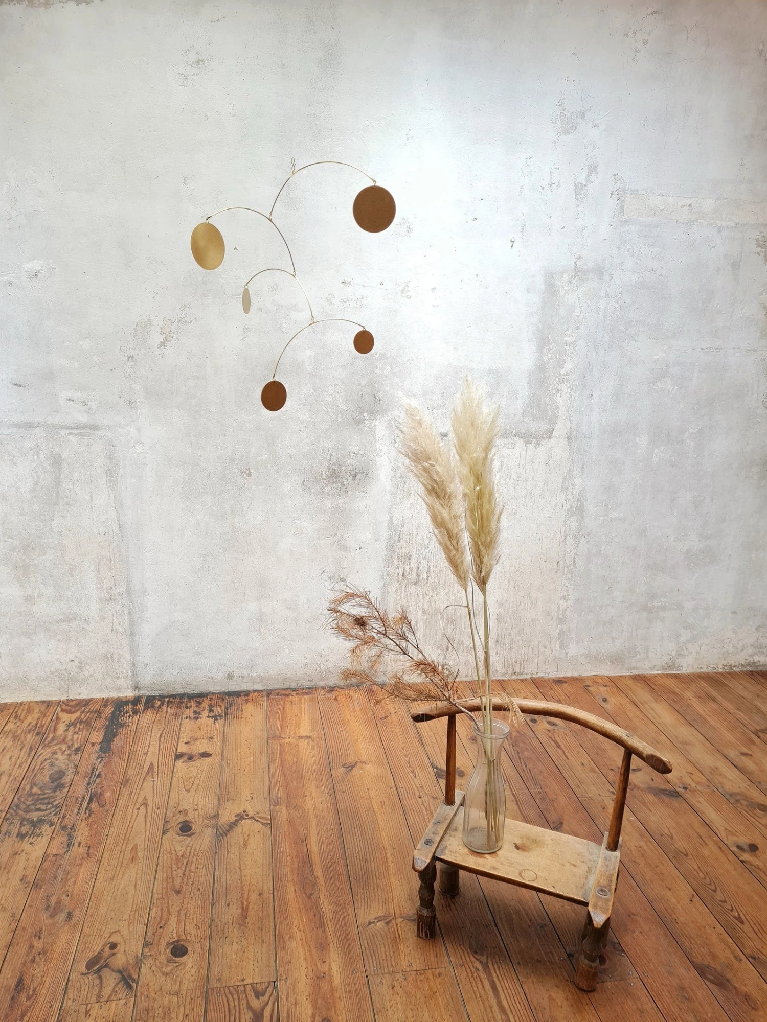 Stéphanie Barbie Kinetisches Mobile Messing Mit Braun Wohnaccessoires 4 Stéphanie Barbie Kinetisches Mobile Messing Mit Braun Wohnaccessoires