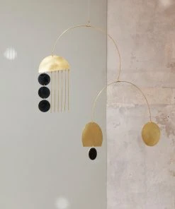 Stéphanie Barbie Kinetisches Mobile Messing Mit Schwarz