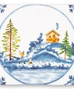 Wanddekoration Cabin In The Woods - Ein Holzhaus Im Wald - StoryTiles