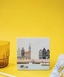 Struinen Door Amsterdam - Stadtbummel Durch Amsterdam - StoryTiles Wanddekoration