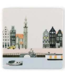 Wanddekoration Struinen Door Amsterdam - Stadtbummel Durch Amsterdam - StoryTiles - Medium