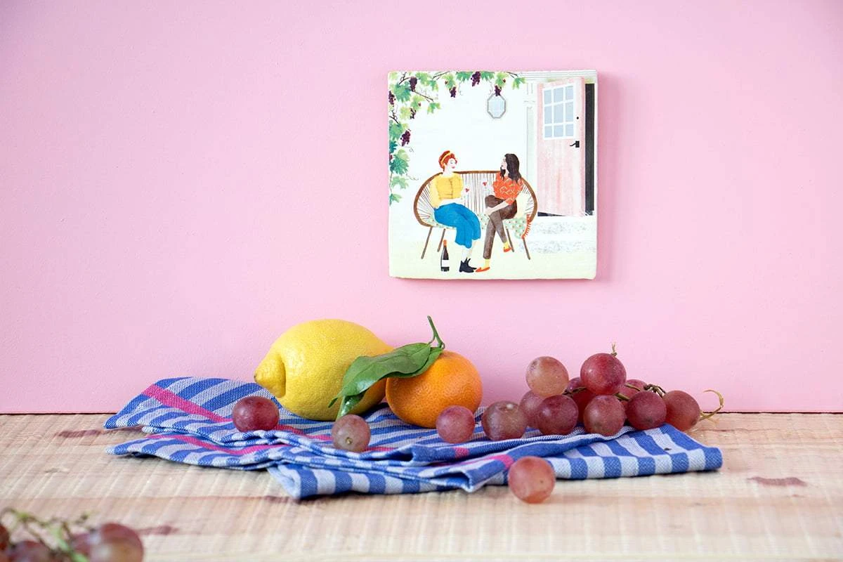 Wanddekoration Wine O Clock - StoryTiles 5 Wanddekoration Wine O Clock - StoryTiles