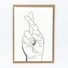 Studio Flash Letterpress Fingers Crossed - Grußkarte Mit Einer Riesigen Portion Glück Glückwunsch Und Grußkarten