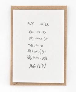 Studio Flash Letterpress Grußkarte - We Will Again... Glückwunsch Und Grußkarten