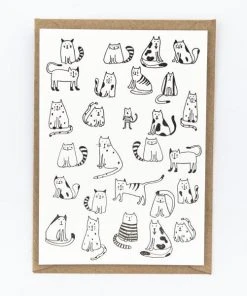 Studio Flash Letterpress Kleine Katzen - Grußkarte Glückwunsch Und Grußkarten