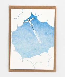 Studio Flash Letterpress Glückwunsch Und Grußkarten Love You To The Sky! - Grußkarte Mit Liebeserklärung