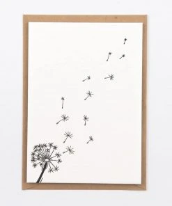 Studio Flash Letterpress Glückwunsch Und Grußkarten Pusteblume - Grußkarte