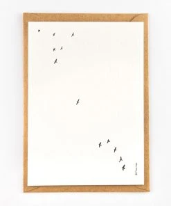 Studio Flash Letterpress Vögel - Trauerkarte Glückwunsch Und Grußkarten