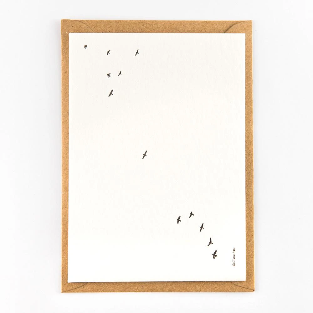 Studio Flash Letterpress Vögel - Trauerkarte Glückwunsch Und Grußkarten Studio Flash Letterpress Vögel - Trauerkarte Glückwunsch Und Grußkarten