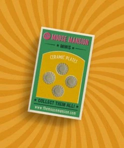 Mini's - Teller Aus Porzellan Für Die Puppenstube Oder Das Mäusehaus