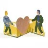 The Printed Peanut Concertina Heart Card Two Men Glückwunsch Und Grußkarten
