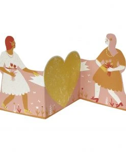 The Printed Peanut Glückwunsch Und Grußkarten Concertina Heart Card Two Woman