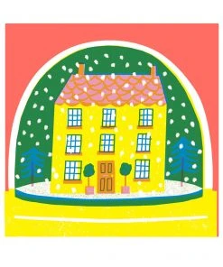 The Printed Peanut Weihnachtskarte Schneekugel