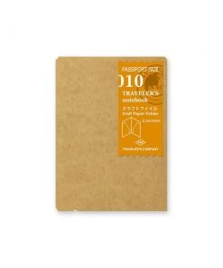 Traveler's Company Traveler's Company 010 Traveler´s Notebook Refill Kraft Paper Folder Passport Size