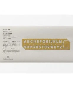 Traveler's Company Brass Bookmark Template Alphabet Traveler's Company