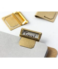 Traveler's Company Brass Index Clips Blankobücher