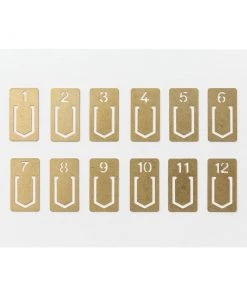 Traveler's Company Brass Number Clips Blankobücher