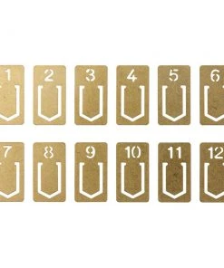 Traveler's Company Brass Number Clips Blankobücher