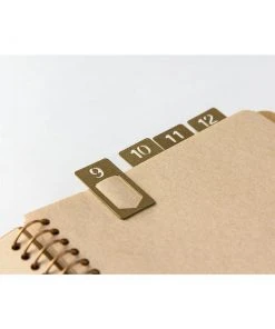 Traveler's Company Brass Number Clips Blankobücher