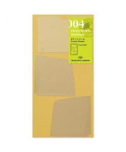 Traveler's Company Traveler's Notebook Regular 004 Pocket Sticker Blankobücher