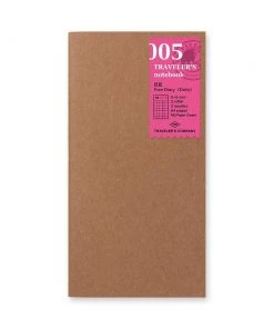Traveler's Company Traveler's Notebook Regular 005 Free Diary (Daily)