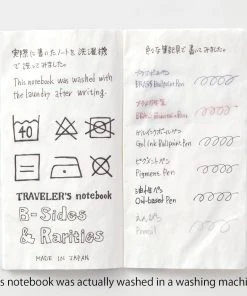 Traveler's Company Traveler's Notebook - Washable Paper - B-Sides & Rarities