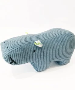 UndPaula Kinder PAULA Stofftier Mit Spieluhr Blauer Breitcord