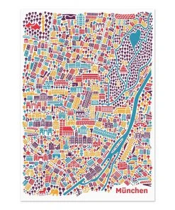 Vianina München Stadtplan - Poster