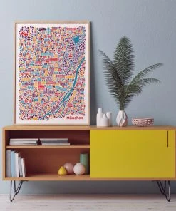 Vianina München Stadtplan - Poster