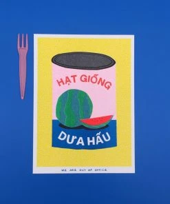 Weareoutofoffice Wanddekoration Risoprint Hat Giong Dua Hau - Wassermelonensamen