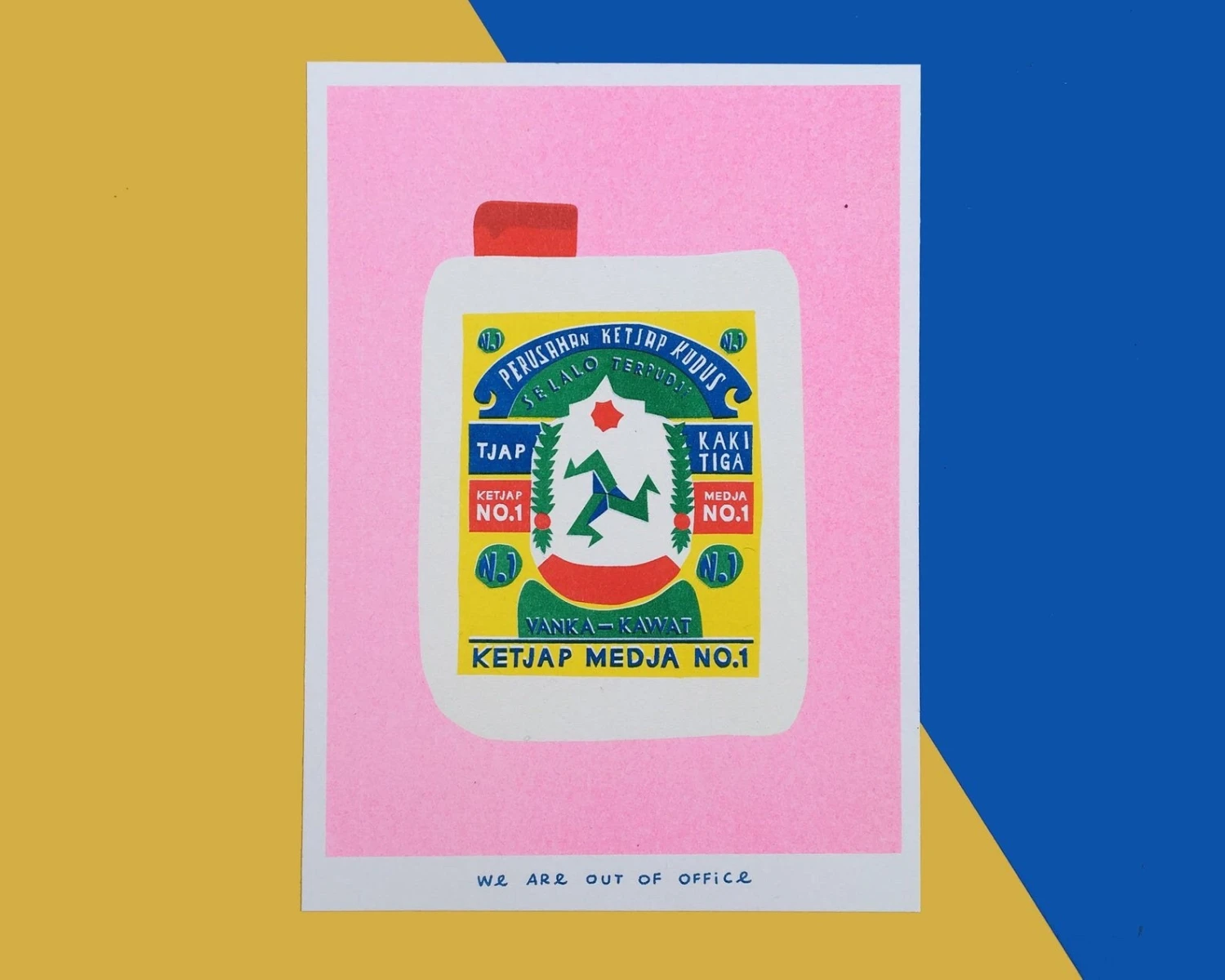 Weareoutofoffice Wanddekoration Risoprint Ketjap Medja Cap Kaki Tiga Kudus 3 Weareoutofoffice Wanddekoration Risoprint Ketjap Medja Cap Kaki Tiga Kudus